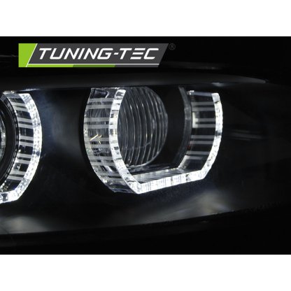 Přední světla xenon D1S AFS 3D LED angel eyes BMW E92/E93 06-10 černá