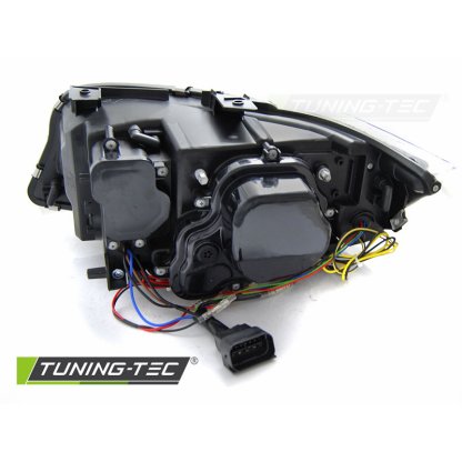 Přední světla xenon D1S, LED blinkr, DRL, BMW E90/E91 09-11 chromová