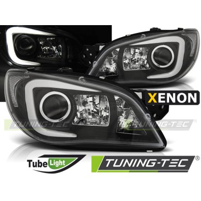 Přední světla Xenon D2S LED TubeLight Subaru Impreza II GD 06-07 černá
