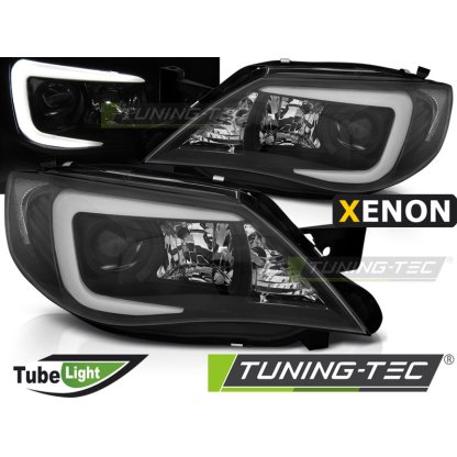 Přední světla Xenon D2S LED TubeLight Subaru Impreza III GH 07-12 černá