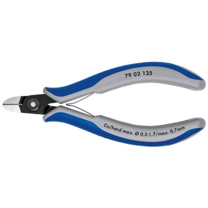 Přesné boční štípací kleště na elektroniku brunýrované 125 mm - 7902125