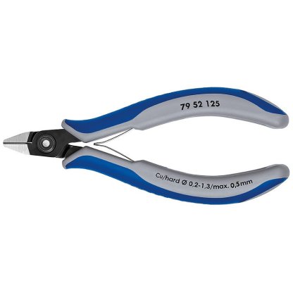 Přesné boční štípací kleště na elektroniku brunýrované 125 mm - 7952125