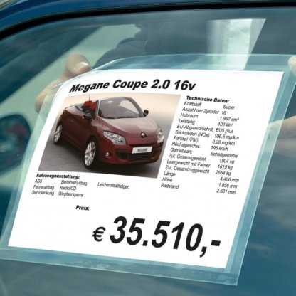 Přilnavé desky A4, statická folie - modré - 744010030
