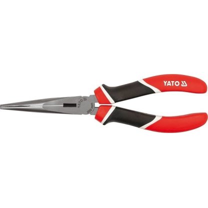 Prodloužené rovné půlkulaté kleště 200 mm, DIN 5746 CrV - YT-1944