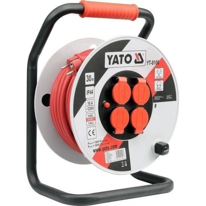 Prodlužovací kabel na bubnu 40m, IP44 - YT-8107