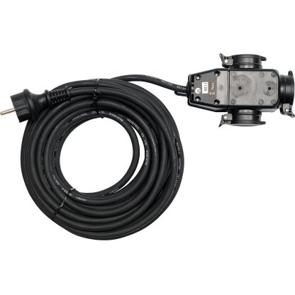 Prodlužovací kabel s gumovou izolací 20m, 3 zásuvky - YT-81162