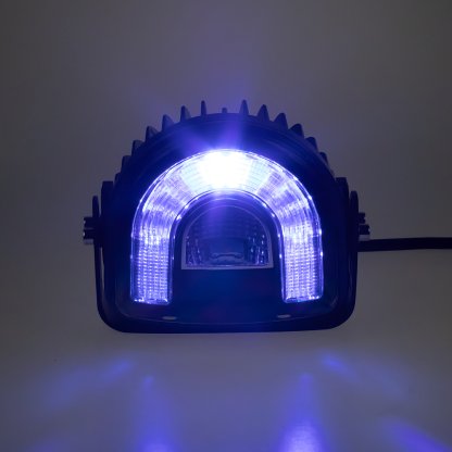 PROFI LED výstražné světlo-oblouk 10-80V modré, 138x126mm