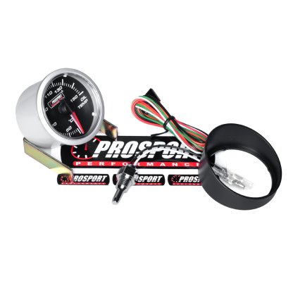 PROSPORT Performance přídavný budík řady Clear Lens, měřená hodnota: teplota oleje