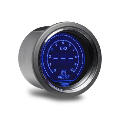 PROSPORT Performance přídavný budík řady EVO, měřená hodnota: tlak oleje