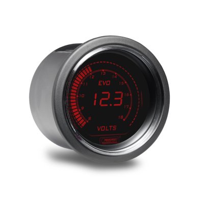 PROSPORT Performance přídavný budík řady EVO, měřená hodnota: voltmetr