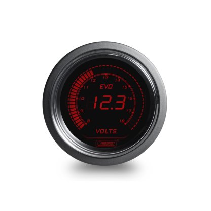 PROSPORT Performance přídavný budík řady EVO, měřená hodnota: voltmetr