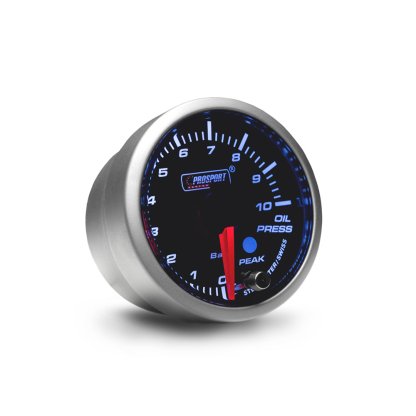 PROSPORT Performance přídavný budík řady Premium, měřená hodnota: tlak oleje