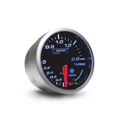 PROSPORT Performance přídavný budík řady Premium, měřená hodnota: tlak turba do 2 bar