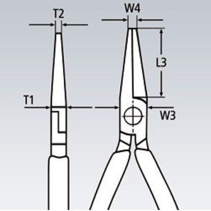Půlkulaté kleště s břity 140 mm - 2502140