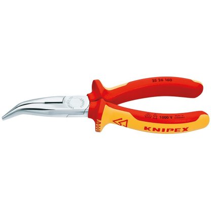 Půlkulaté kleště s břity chromované 160 mm - 2526160