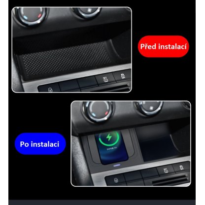 Qi indukční nabíječka telefonů Škoda Octavia 3