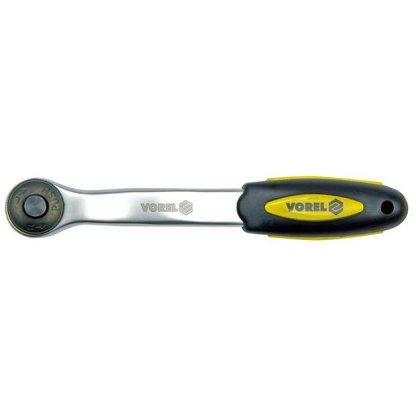Ráčna 1/2" 260 mm vyhnutá CrV 72 zubů, VOREL