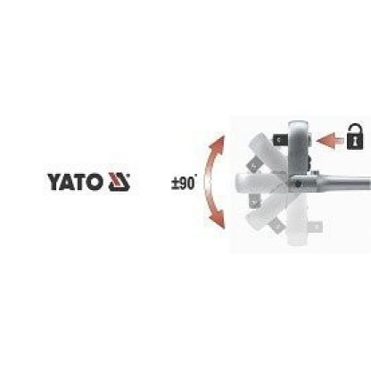 Ráčna 1/4" 159 mm polohovací - YT-0325