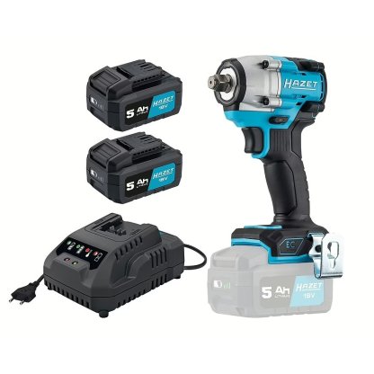 Rázový utahovák 1/2" se 2 Akumulátory 18V 5 Ah + nabíječka - HA265176