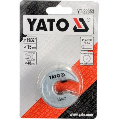 Řezač na trubky PVC, hliník, měď 15 mm YT-22353