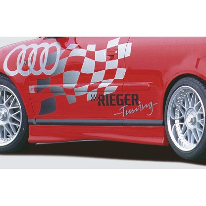 Rieger boční práh mont. strana levá pro Audi A3 8L 5-dvéř., plast ABS bez povrchové úpravy