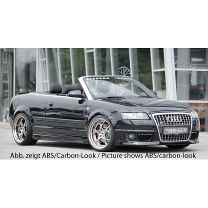 Rieger boční práh mont. strana levá pro Audi A4 8H kabriolet, r.v. 04/02-, plast ABS bez povrchové úpravy, s prolisem a výřezem