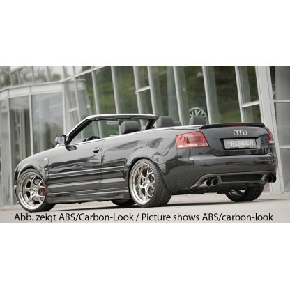 Rieger boční práh mont. strana levá pro Audi A4 8H kabriolet, r.v. 04/02-, plast ABS bez povrchové úpravy, s prolisem a výřezem