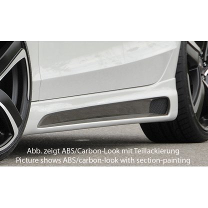 Rieger boční práh mont. strana levá pro Audi A4 S4 B8, B81 avant, sedan, r.v. 11/08-, plast ABS bez povrchové úpravy, s prolisem a výřezem