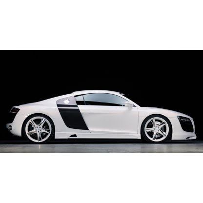 Rieger boční práh mont. strana levá pro Audi R8 42 kupé, spyder, r.v. 04/07-, plast ABS bez povrchové úpravy, s prolisem a výřezem