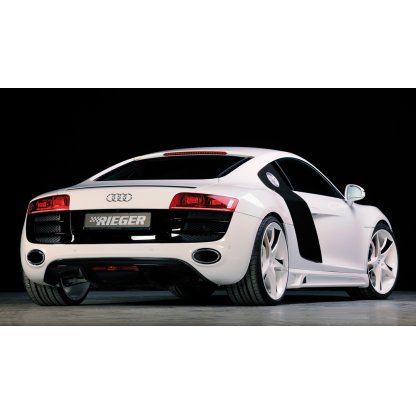 Rieger boční práh mont. strana levá pro Audi R8 42 kupé, spyder, r.v. 04/07-, plast ABS bez povrchové úpravy, s prolisem a výřezem