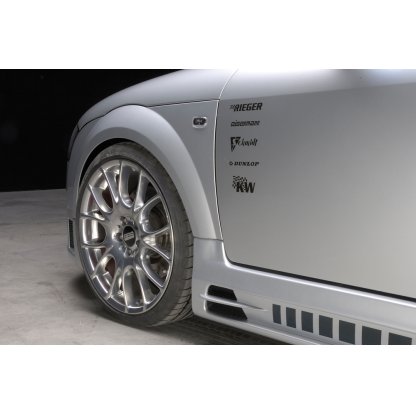 Rieger boční práh mont. strana levá pro Audi TT 8N kupé, roadster, r.v. 98-03, plast ABS bez povrchové úpravy, s prolisem, s prolisem a dvěma výřezy