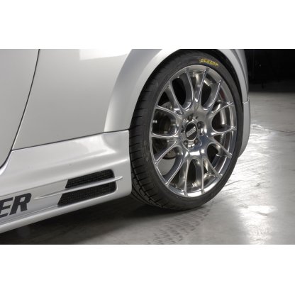 Rieger boční práh mont. strana levá pro Audi TT 8N kupé, roadster, r.v. 98-03, plast ABS bez povrchové úpravy, s prolisem, s prolisem a dvěma výřezy