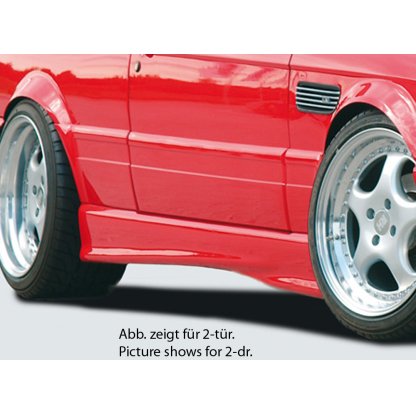 Rieger boční práh mont. strana levá pro BMW řada 3 E30 4-dvéř., sedan, touring, plast ABS bez povrchové úpravy