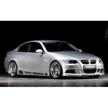 Rieger boční práh mont. strana levá pro BMW řada 3 E92, E93 kabriolet, kupé vč. faceliftu, r.v. 03/07-02/10, 03/10-, 09/06-02/10, plast ABS bez povrchové úpravy, s prolisem, s prolisem a dvěma výřezy