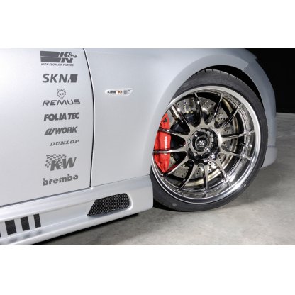 Rieger boční práh mont. strana levá pro BMW řada 3 E92, E93 kabriolet, kupé vč. faceliftu, r.v. 03/07-02/10, 03/10-, 09/06-02/10, plast ABS bez povrchové úpravy, s prolisem, s prolisem a dvěma výřezy