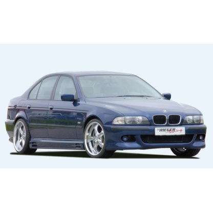 Rieger boční práh mont. strana levá pro BMW řada 5 E39 sedan, touring, r.v. 12/95-12/02, plast ABS bez povrchové úpravy, s prolisem, s prolisem a dvěma výřezy