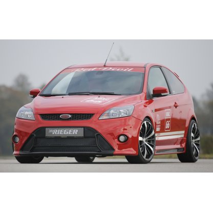 Rieger boční práh mont. strana levá pro Ford Focus 2 vč. ST 3-dvéř. vč. faceliftu, r.v. 02/08-01/11, 07/04-01/08, 10/05-01/08, plast ABS bez povrchové úpravy, s prolisem a výřezem
