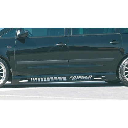 Rieger boční práh mont. strana levá pro Ford Galaxy WGR van (model od r.v. 2000), r.v. 04/00-, plast ABS bez povrchové úpravy, s prolisem, s prolisem a dvěma výřezy