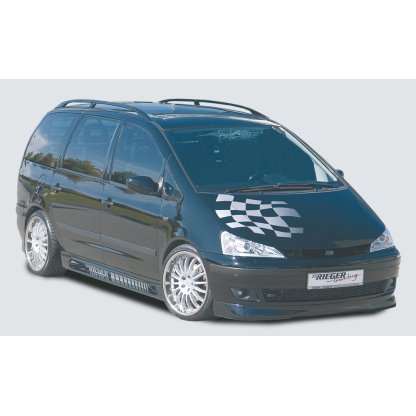 Rieger boční práh mont. strana levá pro Ford Galaxy WGR van (model od r.v. 2000), r.v. 04/00-, plast ABS bez povrchové úpravy, s prolisem, s prolisem a dvěma výřezy