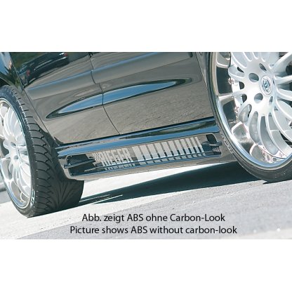 Rieger boční práh mont. strana levá pro Ford Galaxy WGR van (model od r.v. 2000), r.v. 04/00-, plast ABS s povrchovou úpravou Carbon-Look, s prolisem, s prolisem a dvěma výřezy