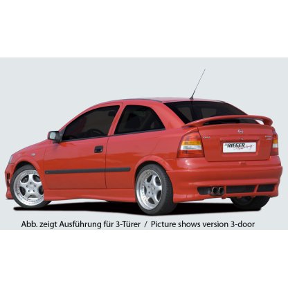 Rieger boční práh mont. strana levá pro Opel Astra G 5-dvéř., caravan, notchback, plast ABS bez povrchové úpravy