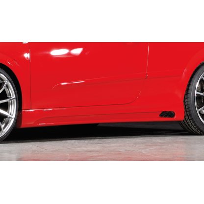 Rieger boční práh mont. strana levá pro Opel Astra H GTC, Twin-Top 3-dvéř., kabriolet, plast ABS bez povrchové úpravy, s prolisem a výřezem