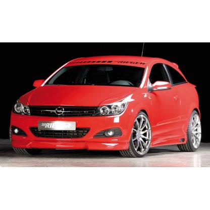 Rieger boční práh mont. strana levá pro Opel Astra H GTC, Twin-Top 3-dvéř., kabriolet, plast ABS bez povrchové úpravy, s prolisem a výřezem