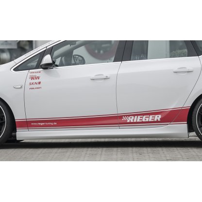 Rieger boční práh mont. strana levá pro Opel Astra J 5-dvéř., hatchback, sedan/notchback, sports tourer vč. faceliftu, r.v. 10/12-, 11/08-09/12, plast ABS bez povrchové úpravy