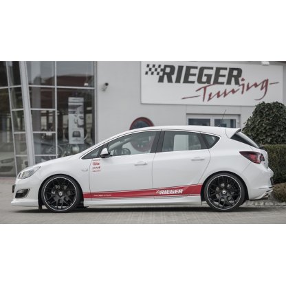 Rieger boční práh mont. strana levá pro Opel Astra J 5-dvéř., hatchback, sedan/notchback, sports tourer vč. faceliftu, r.v. 10/12-, 11/08-09/12, plast ABS bez povrchové úpravy