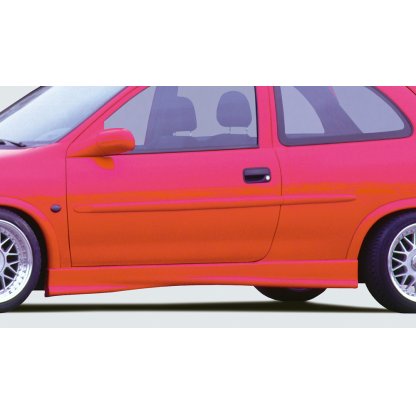 Rieger boční práh mont. strana levá pro Opel Corsa B 3-dvéř. vč. faceliftu, r.v. 02/93-09/96, 11/96-, plast ABS bez povrchové úpravy
