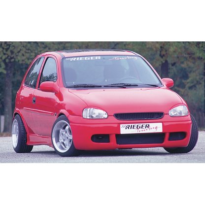 Rieger boční práh mont. strana levá pro Opel Corsa B 3-dvéř. vč. faceliftu, r.v. 02/93-09/96, 11/96-, plast ABS bez povrchové úpravy