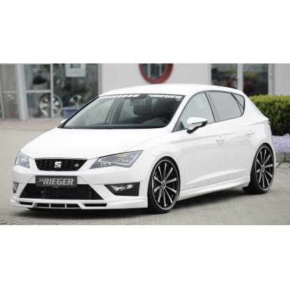 Rieger boční práh mont. strana levá pro Seat Leon 5F 5-dvéř., 5-dvéř. (ST/Combi), r.v. 10/12-, plast ABS bez povrchové úpravy