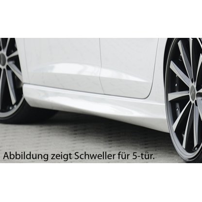 Rieger boční práh mont. strana levá pro Seat Leon FR 5F 3-dvéř. (sc), r.v. 01/13-, plast ABS bez povrchové úpravy
