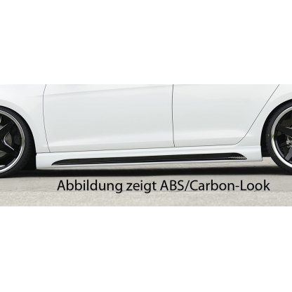 Rieger boční práh mont. strana levá pro Seat Leon FR 5F 5-dvéř., 5-dvéř. (ST/Combi), r.v. 01/13-, plast ABS bez povrchové úpravy, s prolisem a výřezem